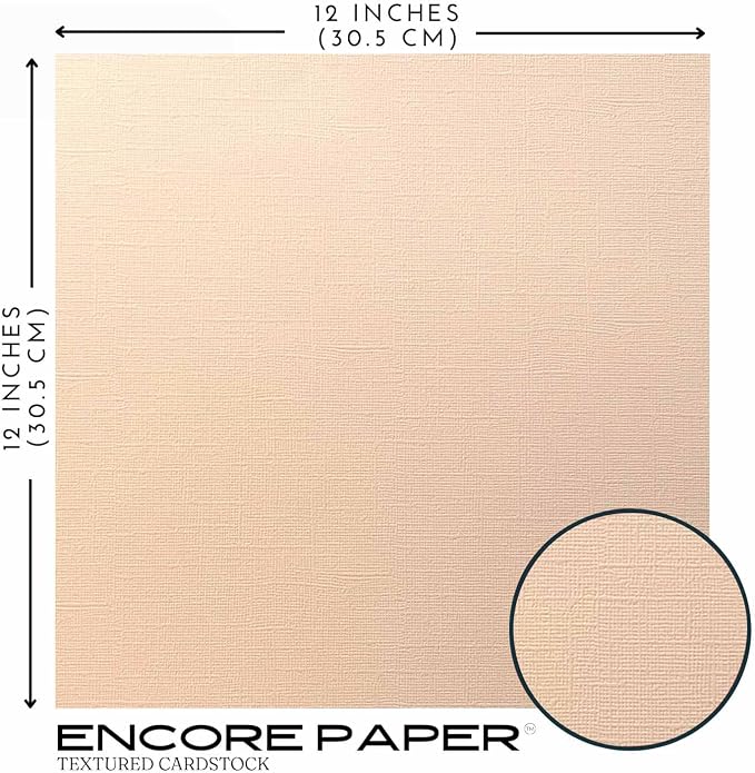 MELON MIST—12x12 Textured Cardstock | 80lb Textured Orange Scrapbook Paper | Premium Cardstock for Cricut Cutting | 25 Sheets