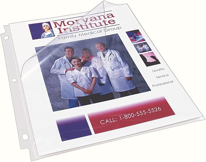 Avery® Diamond Clear Super Heavyweight Sheet Protectors, Easy Load, 50 Document Protectors (74130)