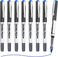 EYEYE 0.7mm 8 Pack Blue Rollerball Pens, Medium Point Pen, Quick Dry | Back to School Essentials, Liquid Ink Pen Fine Point Smooth Writing Pens for Journaling, Note Taking, Office Supplies
