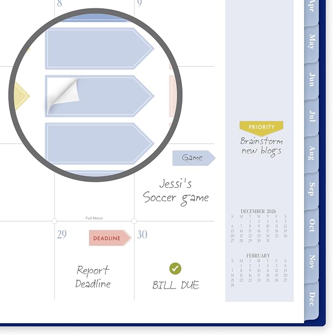 Mead Cambridge 2027 Planner, Weekly & Monthly, 8.5" x 11", Cherrywood Lane, Everly Floral (CL23-905-27)