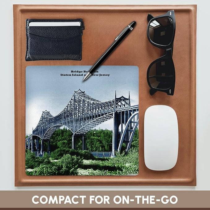 3D Rose "Bridge Between Staten Island and New Jersey" Matte Finish Mouse Pad - 8 x 8" - mp_47314_1