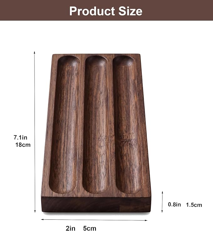 Horizontal Pen Holder For Desk,Pen Tray,Wood Desk Pen Holder,Desk Top Pen Display,Teacher Gifts,Suitable For School,Home,Office Desktop Art Accessories (Walnut-3 Grid)