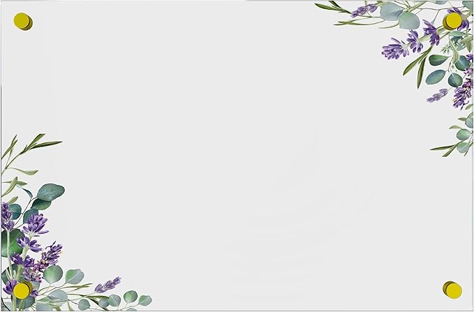 Acrylic Dry Erase Board for Wall with Stylish Border - Shipped Next Day, Made in USA, Non-Magnetic Whiteboard, Wall Mounted Board, Easy to Clean (Clear - 30x48)