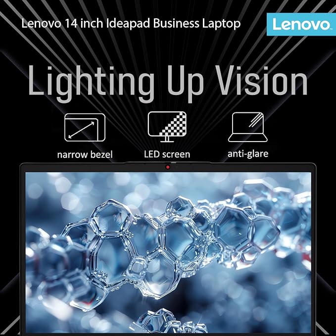Lenovo IdeaPad Laptop with Microsoft 365 Office, Intel High Performance CPU, 4GB RAM, 1TB Cloud & 128GB Storage, 11 Hour Battery, SD-Card Reader,Webcam + WiFi 6, Windows 11