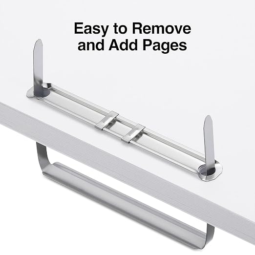 Staples Prong Fastener Bases, 2 Inch Capacity, Silver, 100-Pack | Metal bases for file fastener systems in office settings.