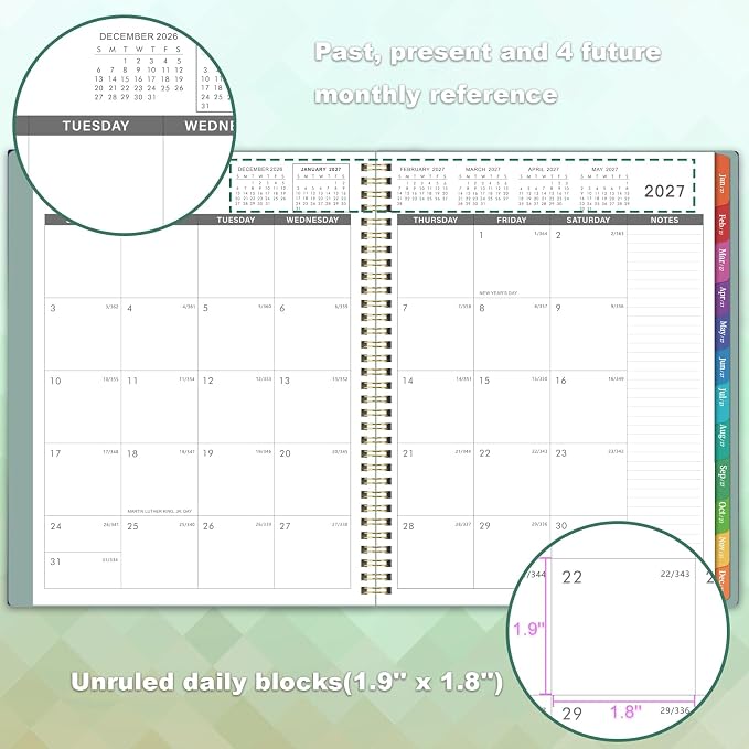 2027 Monthly Planner, Jan 2027 - Dec 2027 Planner