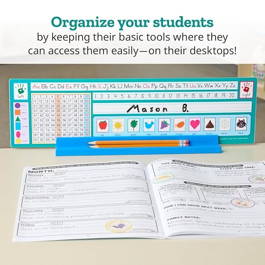 Really Good Stuff 6-Pack Desktop Prop & Park Station | With Adhesive Grip & Separate Components for Optimal Storage