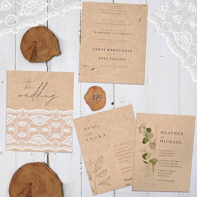100 Sheets Parchment Cardstock 8.5 x 11 Textured Printer Paper, Goefun 90lb Tan Card Stock Printer Paper for Scrapbooking, Cardmaking, Invitations and Crafts (Pack of 2)