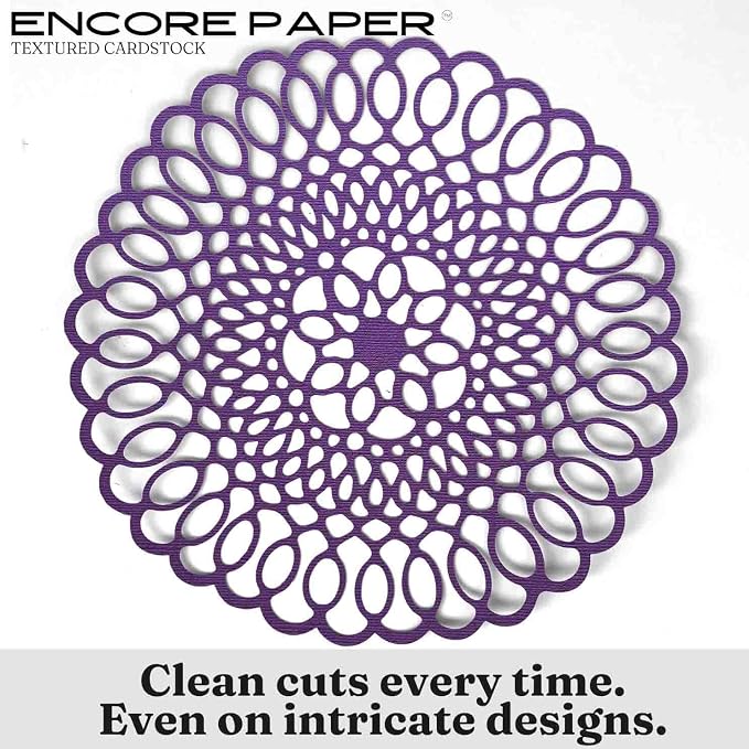 PURPLE MAJESTY—12x12 Textured Cardstock | 80lb Textured Purple Scrapbook Paper | Premium Cardstock for Cricut Cutting | 25 Sheets