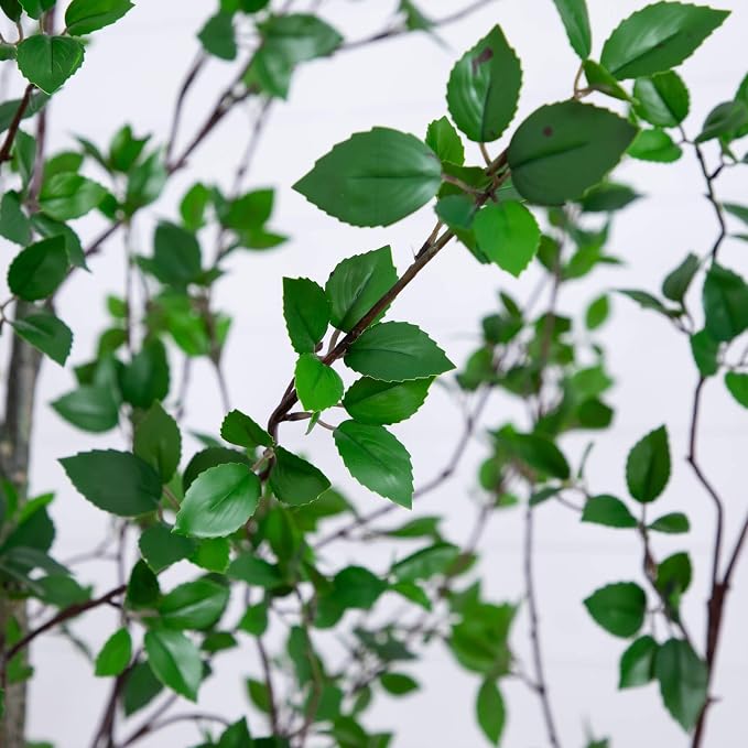 Nearly Natural 10 ft Artificial Minimalist Citrus Tree Bendable Floor Plant | Realistic 120in Sparse Foliage, Weighted Nursery Planter Included, Perfect for High-Ceiling Living Rooms and Home Offices