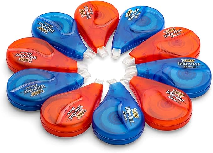 BIC Wite-Out Brand EZ Correct Correction Tape, White, 35 Count Total (35 Count Total)