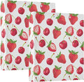 3 Ring Binder Strawberry Berry Fruit 1.5 inch Binders Three Ring Binders with Clipboard Fit 8.5'' x 11'' Paper 3 Interior PVC Clear Pockets for Office Supplies