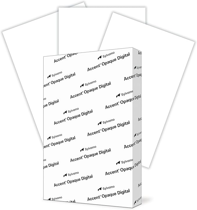 Accent Opaque 11” x 17” White Cardstock Paper, 80lb, 216gsm – 200 Sheets (1 Ream) – Premium Smooth Heavy Cardstock, Printer Paper for Invitations, Cards, Menus, Business Cards – 188092R