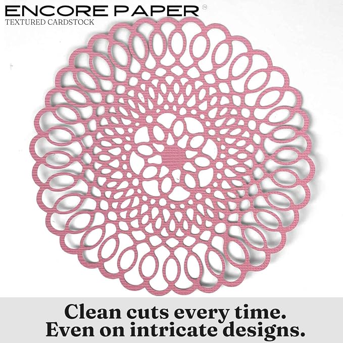 SWEETIE PIE—12x12 Textured Cardstock | 80lb Textured Pink Scrapbook Paper | Premium Cardstock for Cricut Cutting | 25 Sheets