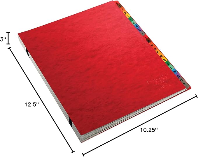 Pendaflex Expanding Desk File, Alphabetic (A–Z), Letter Size, Red, Each (11017)