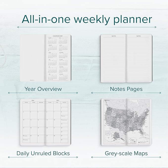 Harbor Pocket Weekly Monthly Planner 2026-2027 Cambridge Lavender