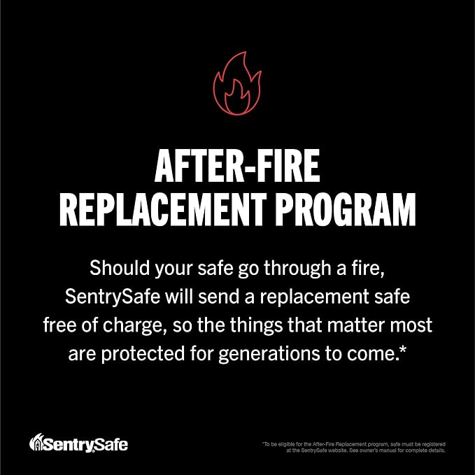 SentrySafe Fireproof Waterproof Safe Dial Comboination 1.23 Cu Ft SFW123DSB