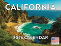 California Calendar 2026 Wall 12 Month Monthly CA Scenic Souvenirs Californian Themed Gifts | American Made In The USA