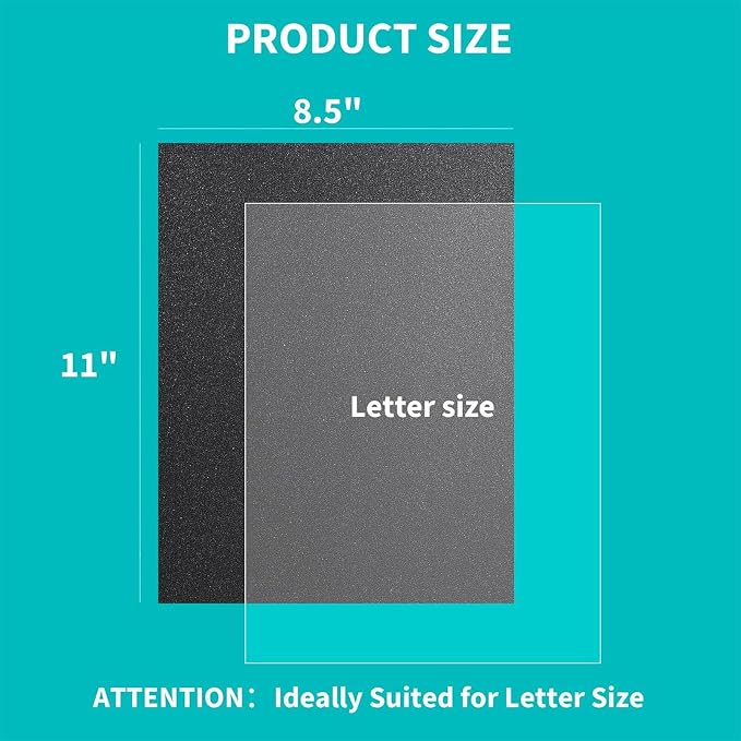 Binditek Binding Covers Set, 8.5x11 Inches, 8Mil PVC & 12Mil Poly, 1000Pack | Binding Covers and Backs Set, Letter Size, 8 Mil Clear PVC Binding Cover, 12Mil Black Poly Cover, Square Corners, Unpunched
