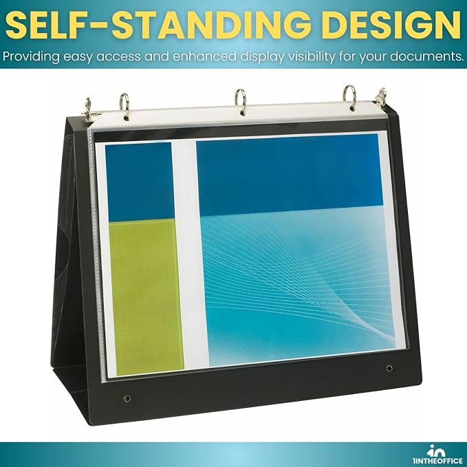 1InTheOffice Presentation Binder 8 1/2" x 11" Sheet Size, 2 Pack