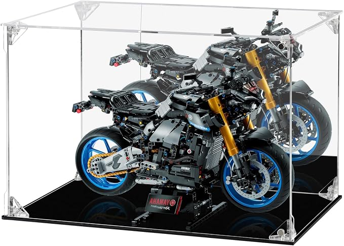 Acrylic Display Case Clear Action Figure Display Case with Mirrored Back, Dustproof Protection Display Box Alternative Glass Case for Collectibles Figures Models Doll Toys (12x8x8 inch, 30x20x20 cm)