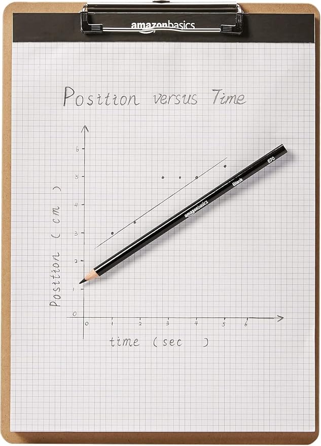 Amazon Basics Hardboard Office Clipboard, Low-Profile, Letter Size, 9" x 12.5", Brown, 6-Pack