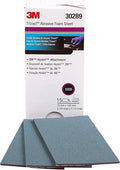 3M Trizact Hookit Foam Sheets, 30289, 2-3/4 in x 5 1/2 in, 5000+ Grade | 15 Sheets, Paint Finishing, Automotive Sanding, Sand Scratches; Blend Panels