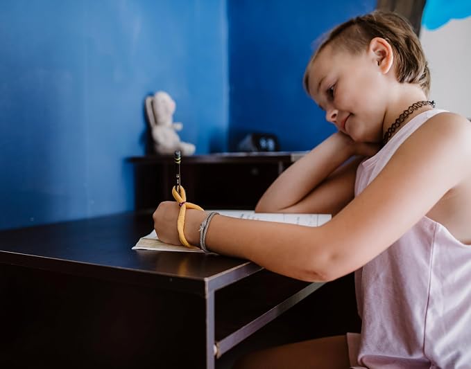 The Original OT Invented & Patented HandiWriter, Hand Made in the USA, Handwriting Aid for a Proper Tripod Grip, Finger Position & Better Penmanship. Great for All Kids Kindergarten Age & Up (4 Pack)