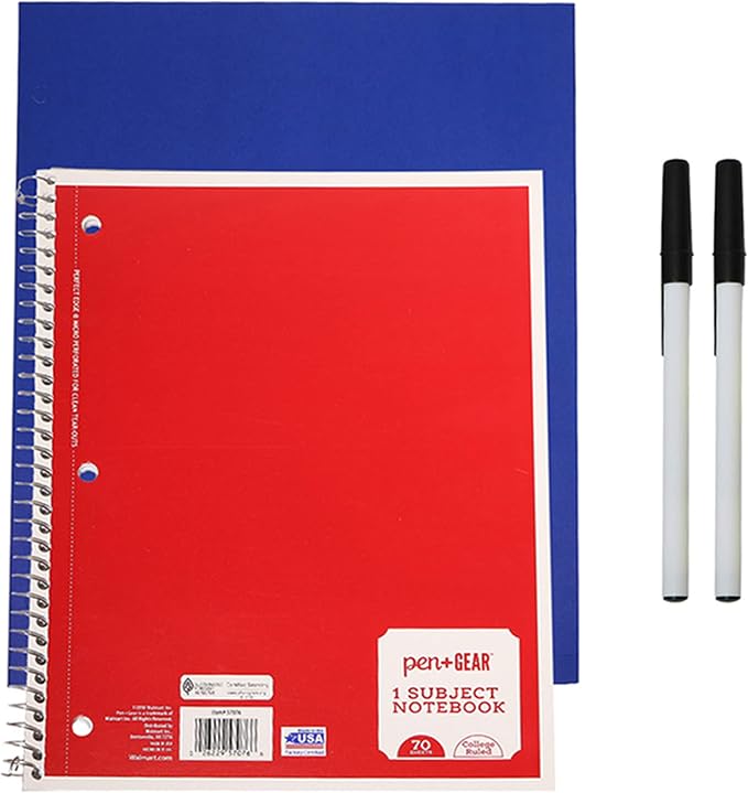 Moda West 24 Pack Bulk School Supplies 18 Piece Kit - Pens, Pencils, Crayons, and More - Essential Box of School Supplies for Elementary, Middle, and High School Students