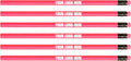 Custom Round Neon Pencil. Promotional Personalized Imprinted Round Neon Pencils. Custom Printed Name/Business/Event Information (Neon Pink, 500 Count, Pack of 1)