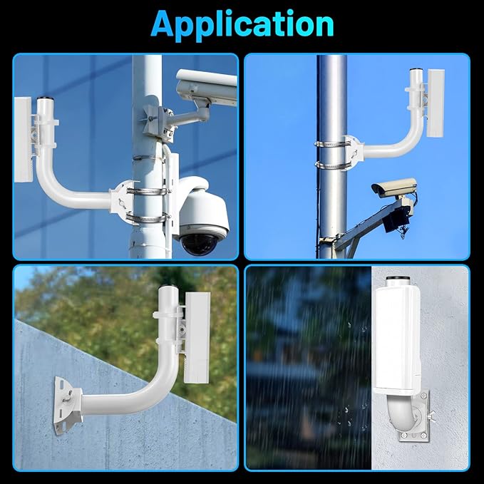 UeeVii Universal Wireless Bridge Bracket Mount, Pole and Wall-Mounted Mount for Outdoor Point to Point AP Access Point Client Bridge CPE,2-Pack