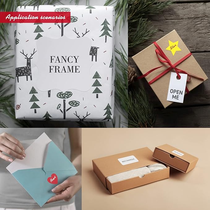 Custom Stickers Personalized Labels - Customized Stickers with Any Design Image Logo Text,Custom Stickers for Business Logo,Custom Thank You Label Stickers,100 Labels (Rectangle,5"x2")