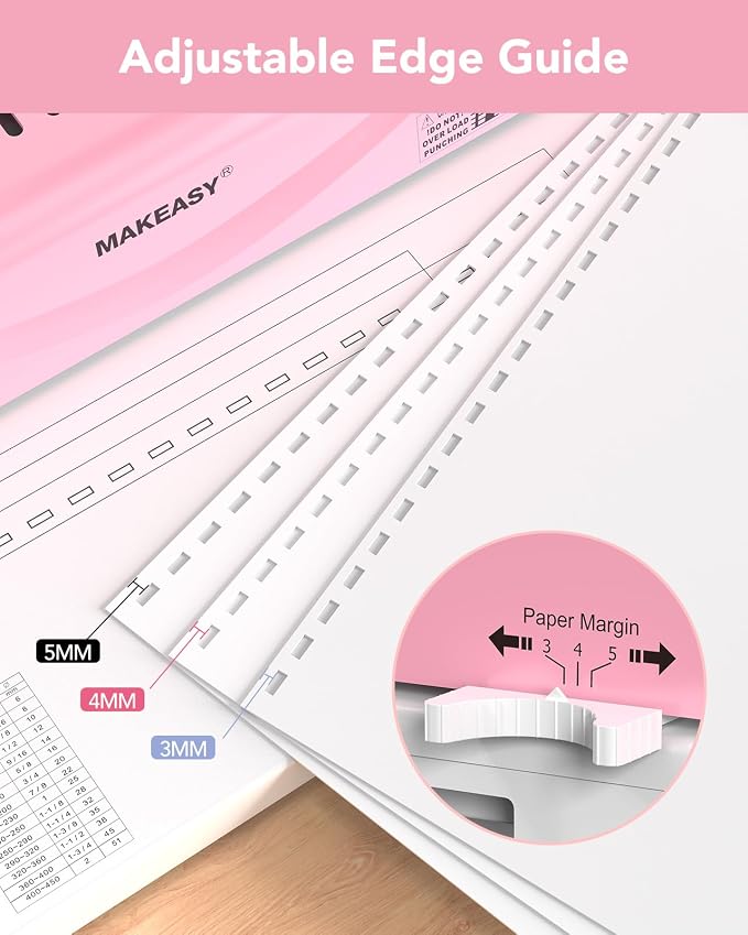 Binding Machine, 21-Hole, Comb Binding Machines with 100PCS Comb Bindings Spines, Comb Binder for Letter Size, A4, A5 Paper