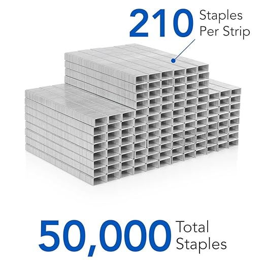 Swingline Staples, Standard Staples for Desktop Staplers, 1/4" Length, 210/Strip, 5000/Box, 10 Pack (35111)