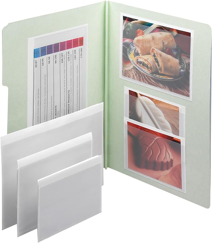 Smead Self-Adhesive Poly Pocket, 6" x 4", Standard Photo Size, Clear, 100 per Box (68164)