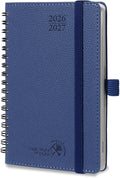 POPRUN 2026-2027 Small Weekly Planner, 4" x 6.25" Pocket Calendar for Purse