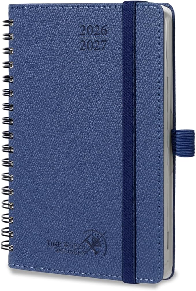 POPRUN 2026-2027 Small Weekly Planner, 4" x 6.25" Pocket Calendar for Purse