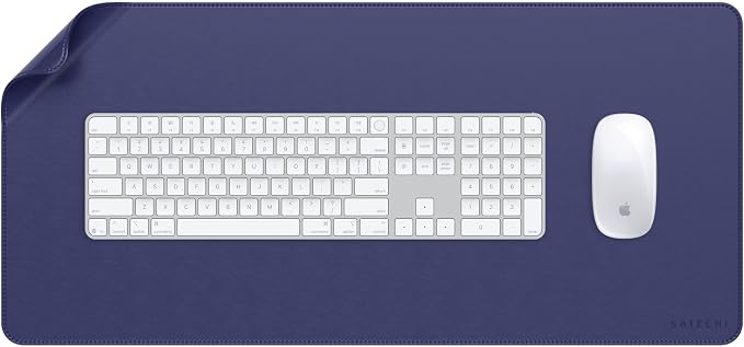 Satechi Vegan Leather Desk Mat, Scratch & Water Resistant, Future Dusk | Easy to clean, 26.8 x 12.4 x 0.1 inches, for office, home
