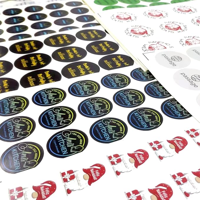 100-500 Custom Stickers Personalized Labels, Customized Stickers with Any Image Logo and Text. Custom Stickers for Business LogoThank You Labels,etc. (Fancy Frame,3X2 Inch)