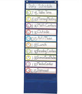 Carson Dellosa Daily Schedule Pocket Chart―Clock, Time, Subjects Scheduling Planner With Dry-Erase Cards, Classroom or Homeschool Learning (37.5" x 30")