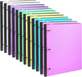 WOT I 12-Pack Telescoping 3 Ring Binder(0.75"), Expandable Flexible Binder - Patented Design for Easy Portability, Holds 8.5"x11" Paper, Perfect for School, Office&Home Organization(Assorted Pastels)