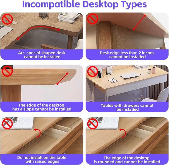 CABTE Ergonomics Desk Extender Tray, Table Mount Arm Wrist Rest Shelf, 90° Foldable Elbow Arm Support,Foldable, Computer Desk Extender Tray for Home and Office (Large Foldable)