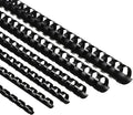 Yunsailing 150 Pack Plastic Binding Combs Plastic Binder Comb Ring 19 Ring Binding Spines Letter Size Spiral coils for Notebook Calendar(1/4 5/16 3/8 1/2 5/8 3/4 in,Black)