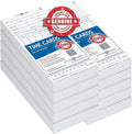 Pyramid Time Systems Genuine and Authentic Time Cards (3800-10MB) for Models 3800 Auto Totaling Time Clock, Double Sided (3.37 x 7.37 Inches), 1000 Time Cards - White
