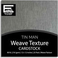 Tin Man—12x12 Textured Cardstock | 80lb Textured Gray Scrapbook Paper | Premium Cardstock for Cricut Cutting | 25 Sheets