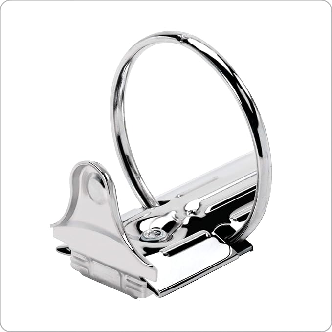 Cardinal 3 Ring Binders, Round Rings, Holds 350 Sheets, ClearVue Presentation View, Non-Stick, Assorted Colors (79550), 1.5 Inch, (Pack of 8)