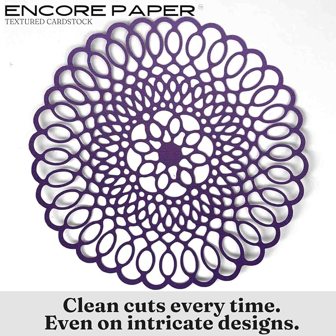 CONCORD GRAPE—12x12 Textured Cardstock | 80lb Textured Purple Scrapbook Paper | Premium Cardstock for Cricut Cutting | 25 Sheets