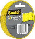 Scotch Expressions Masking Tape, .94 in x 20 yd, Ruler Pattern, 6 Rolls (Pack of 6)