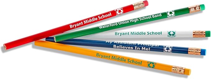Pencil Guy Promotional Personalized Imprinted Pencils, Yellow