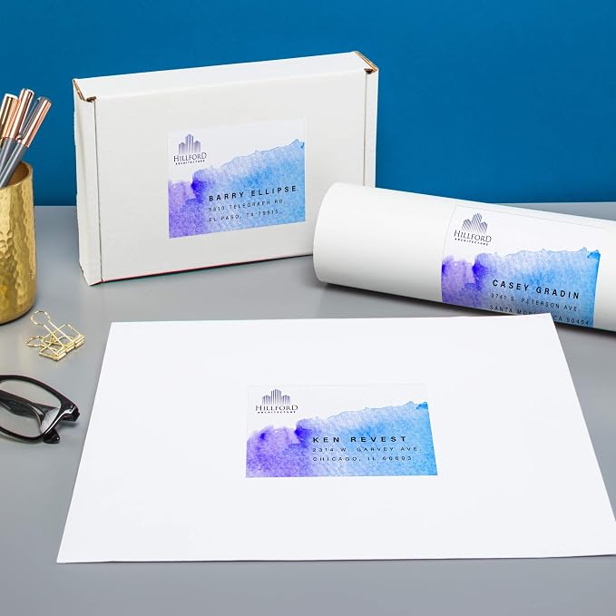 Avery® Matte White Rectangle Labels, Sure Feed® Technology, 3" x 6", 75 Matte White Printable Labels